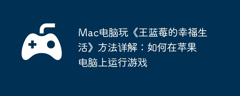 Mac电脑玩《王蓝莓的幸福生活》方法详解：如何在苹果电脑上运行游戏  第1张