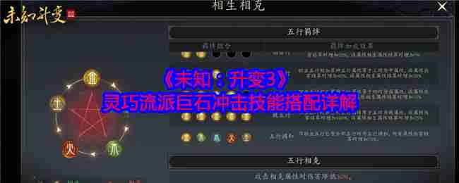 《未知：升变3》灵巧流派巨石冲击技能搭配详解  第1张