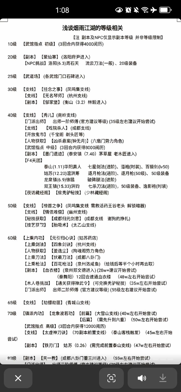 烟雨江湖首日40级平民微氪攻略  第1张