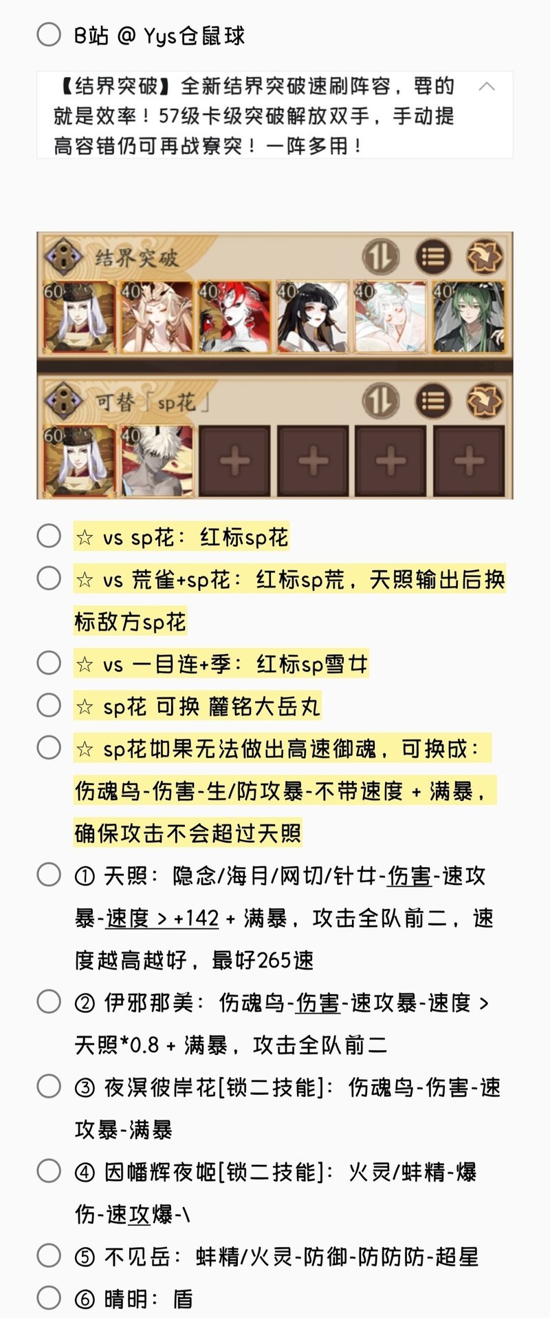 阴阳师结界突破全阵容合集  第10张